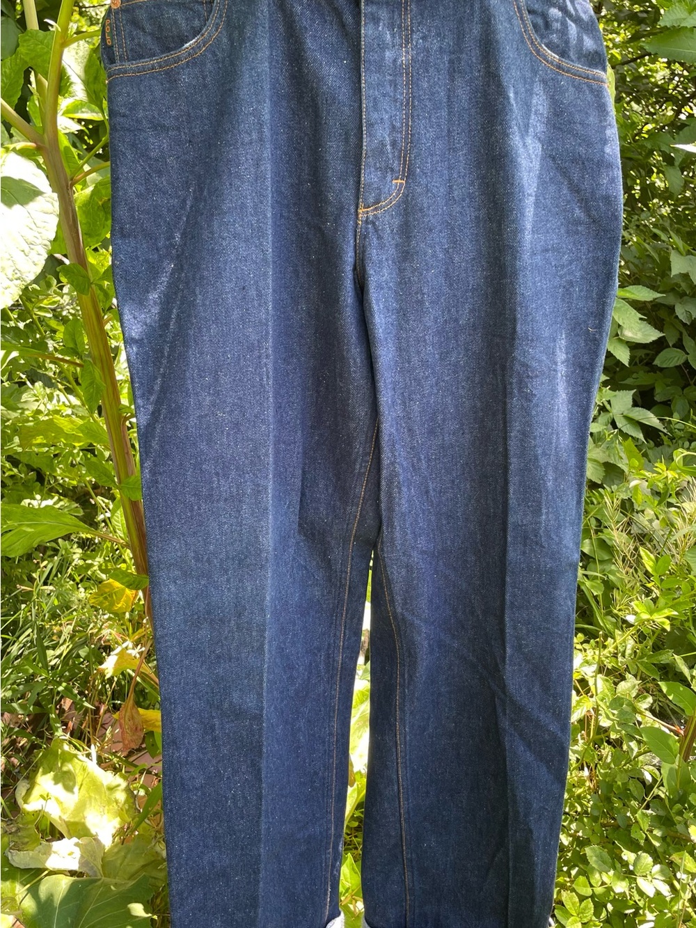 Vintage 1984 Polo Ralph Lauren Straight Jeans Dark Indigo Denim Loop Pockets - Picture 7 of 7